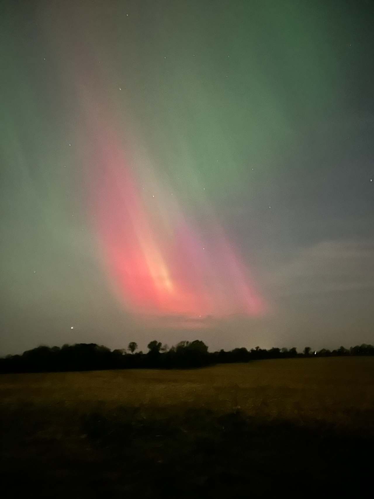 If you’re lucky you may even see the Northern Lights- photo taken at campsite location 