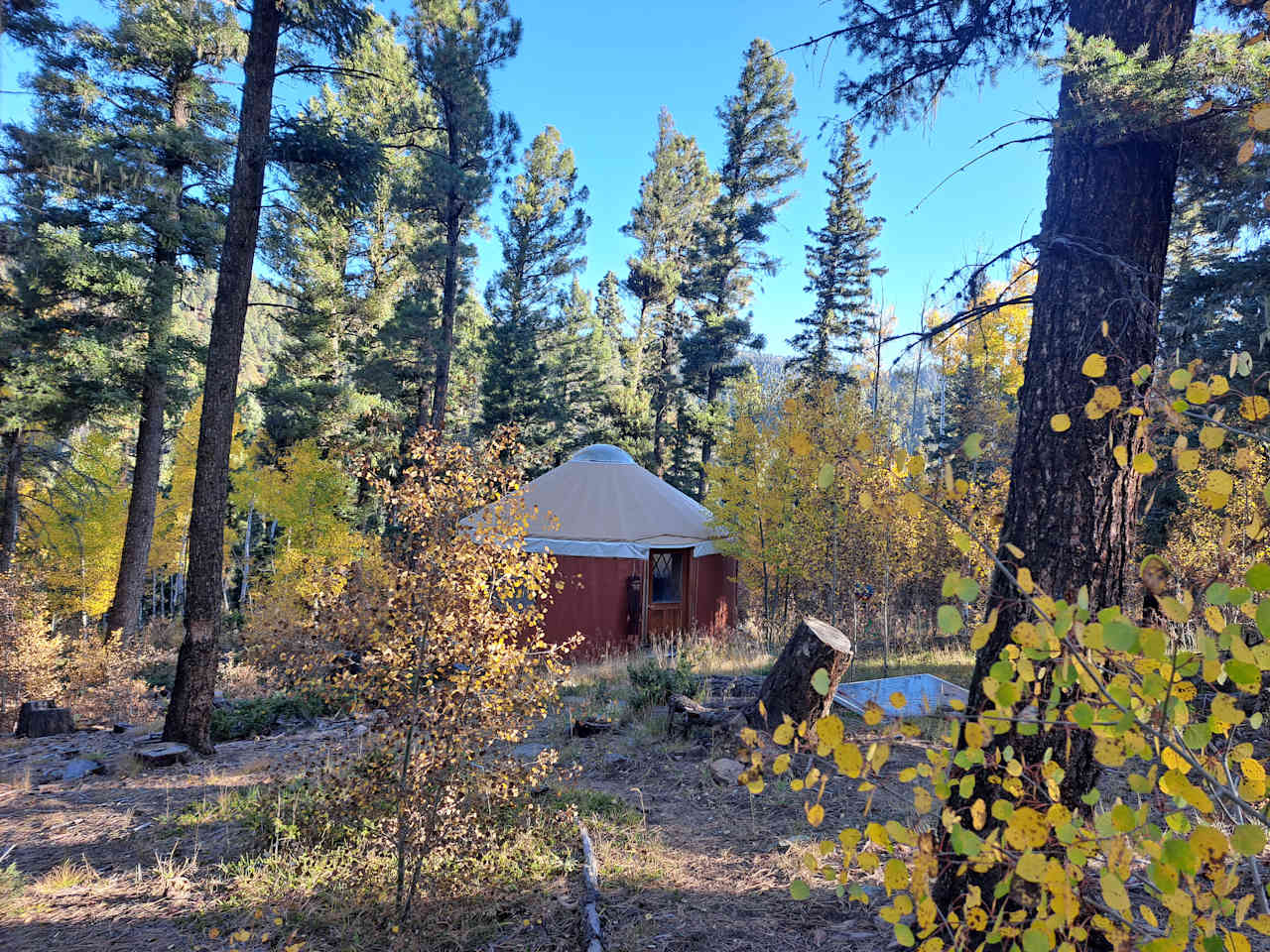 South Boundary Yurt in Taos Canyon