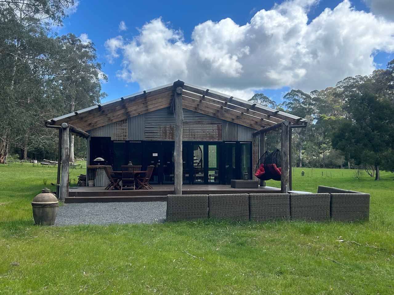 Off Grid Cabin In The Forest