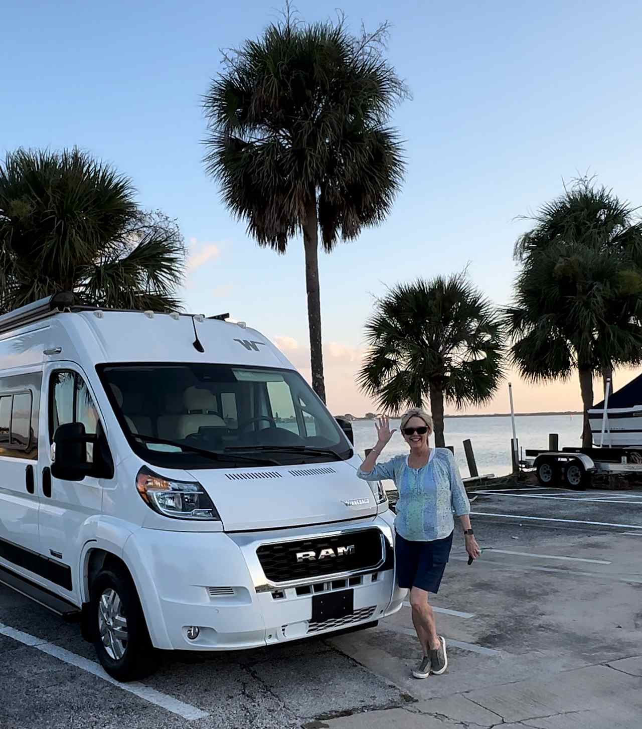 Lagoon Side Parking in Cocoa Beach