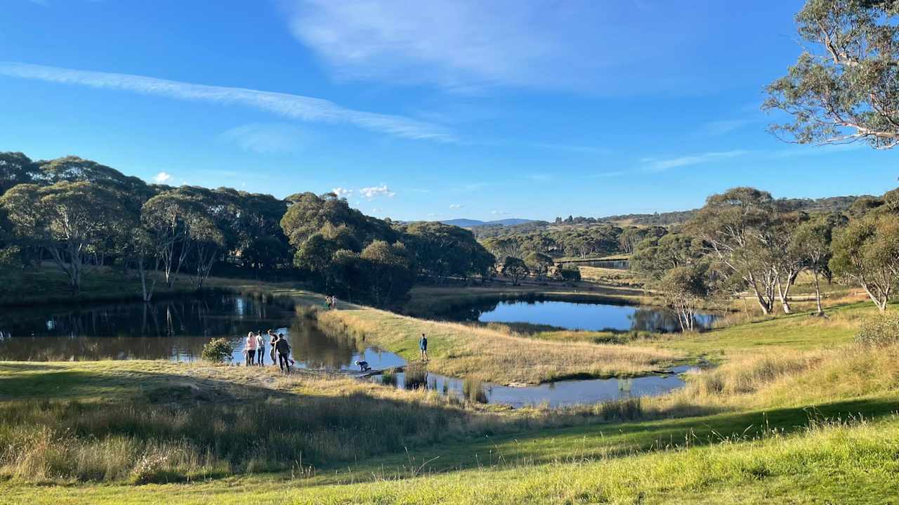 Image across the two lower dams