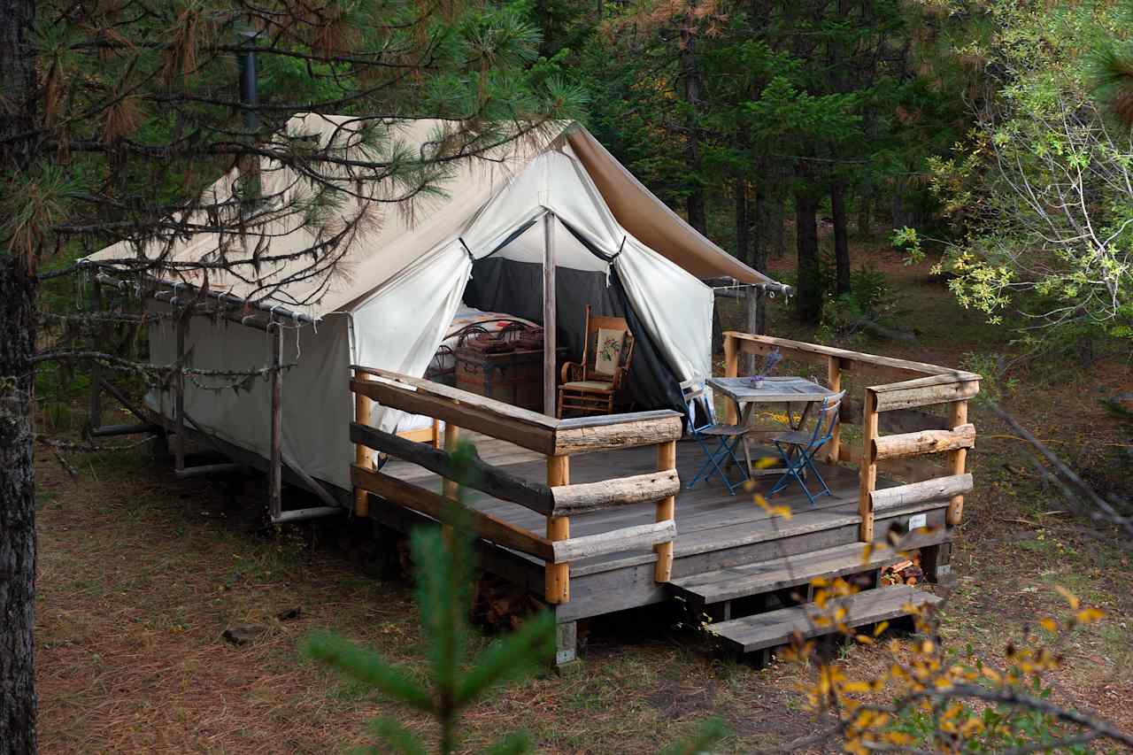 One of Four of Our 2-4 person wall tents. 