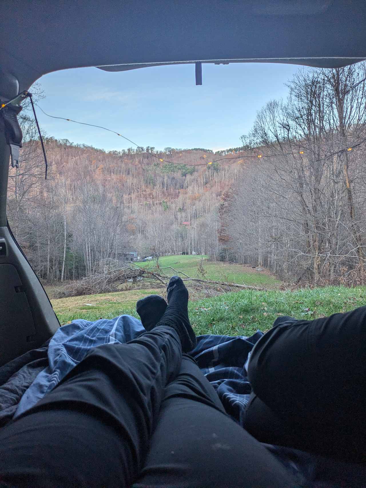 View from site #5 - car camping 