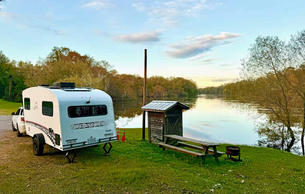 Our Riverside Campsite