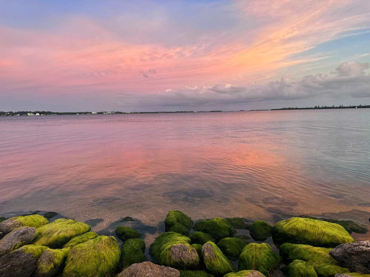 Sunset on the lagoon
