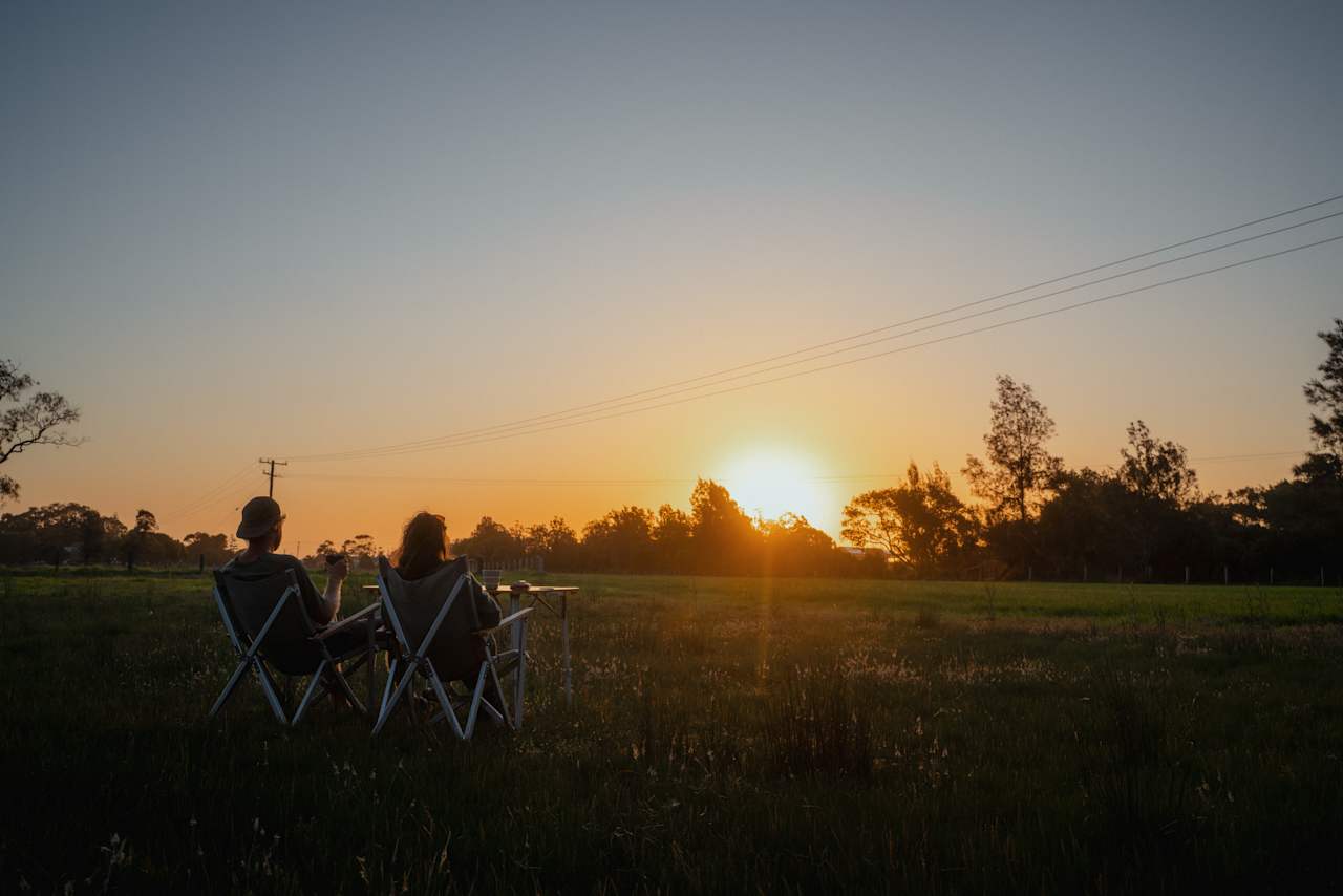 Idyllic sunsets.