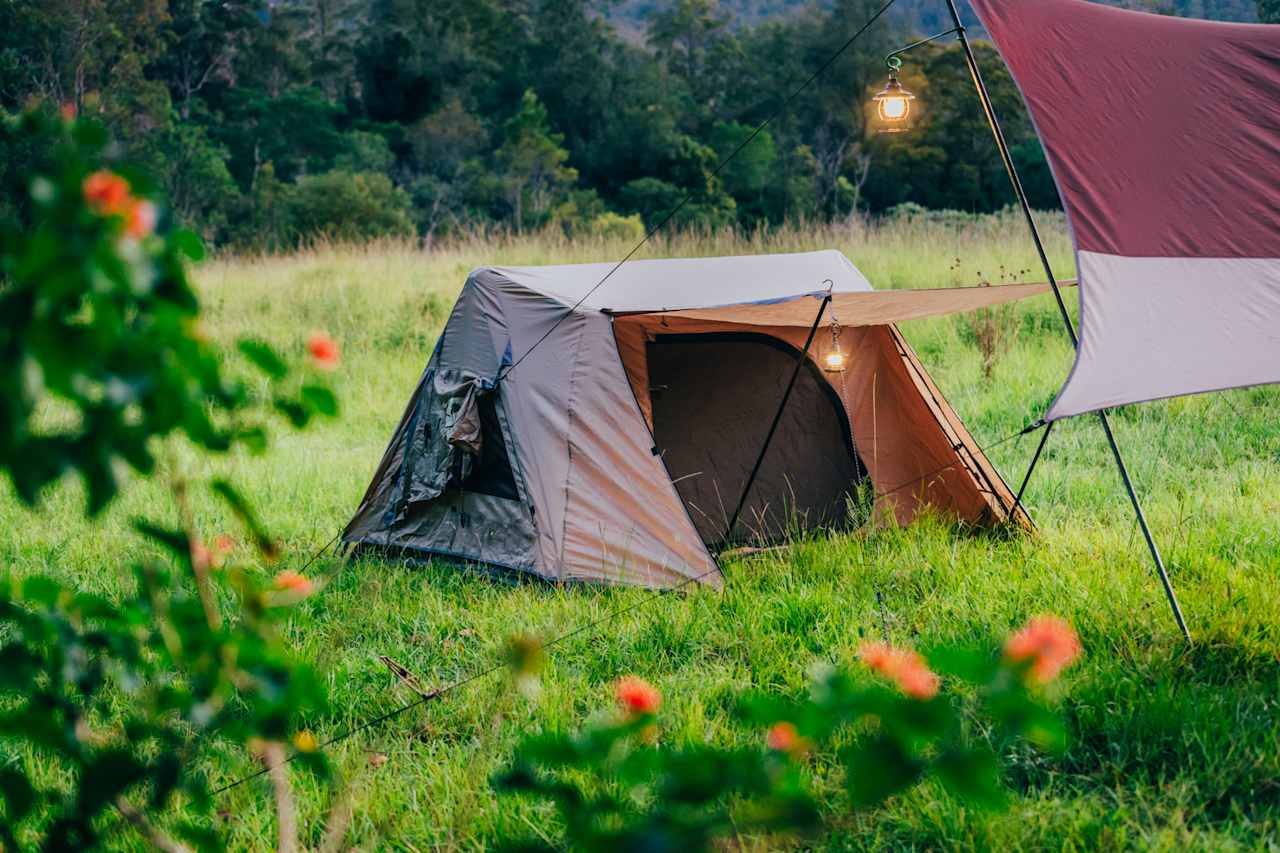 tent setup