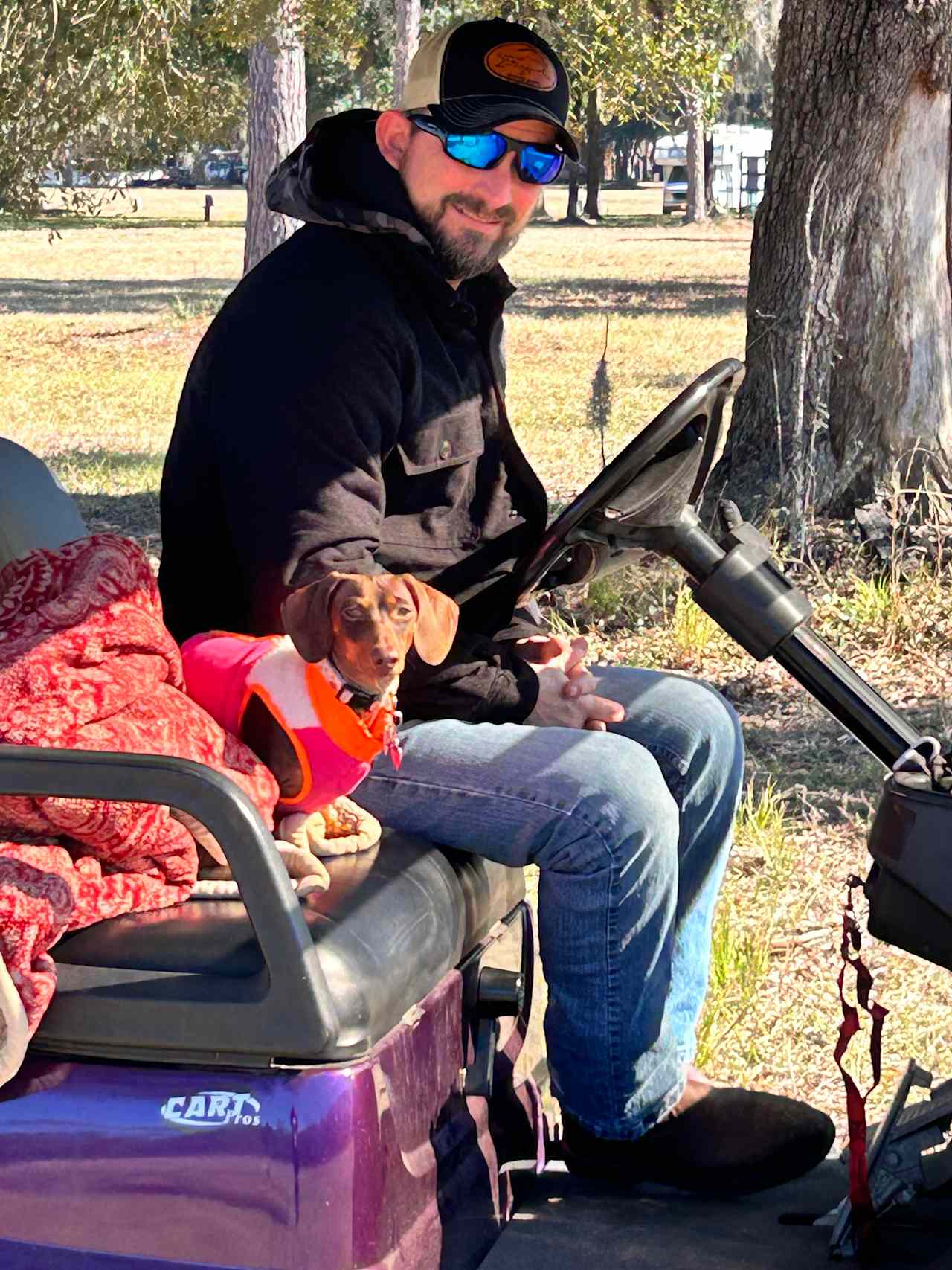 Golf carts and doggies!