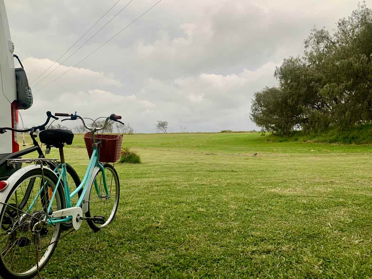 Site 1 towards the ocean & bike/walking path