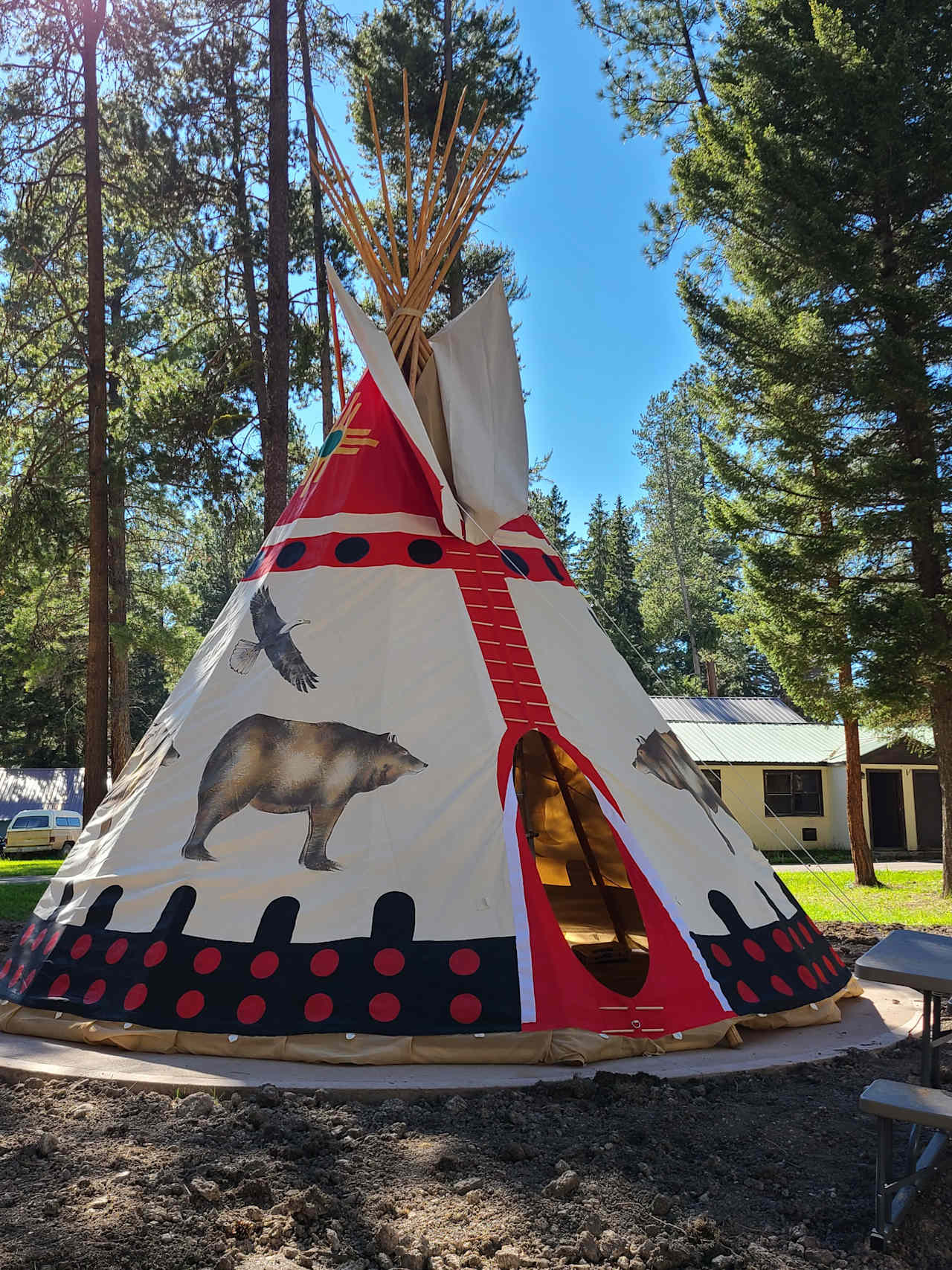 Three Bears Motel Tipis