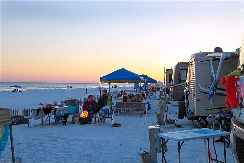 Camping on the Gulf