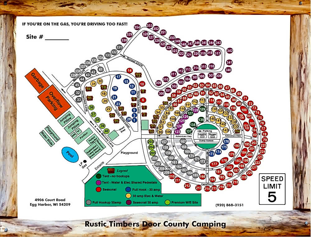 Rustic Timbers Door County Camping
