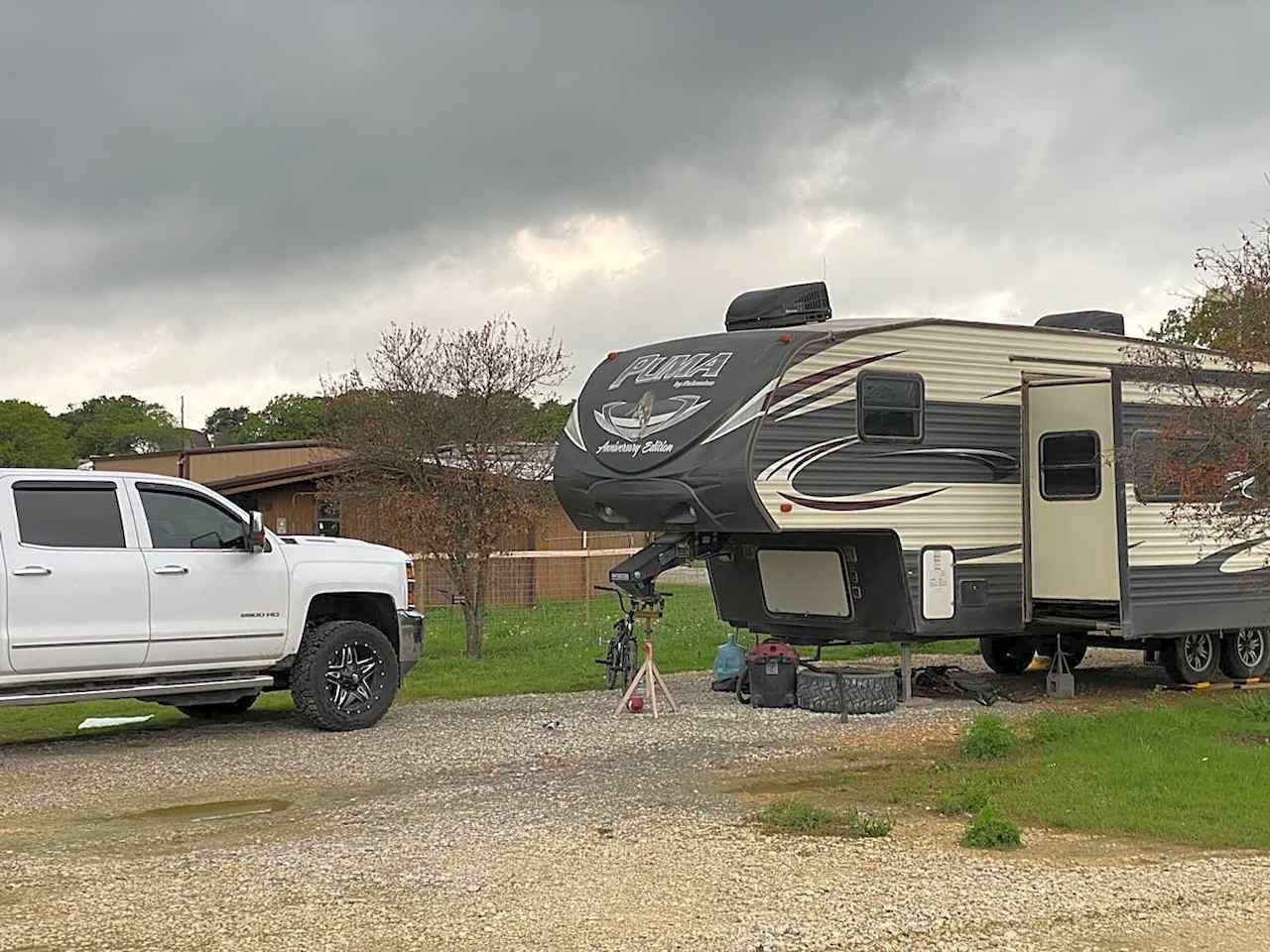 RV Back In Full Hook Up
