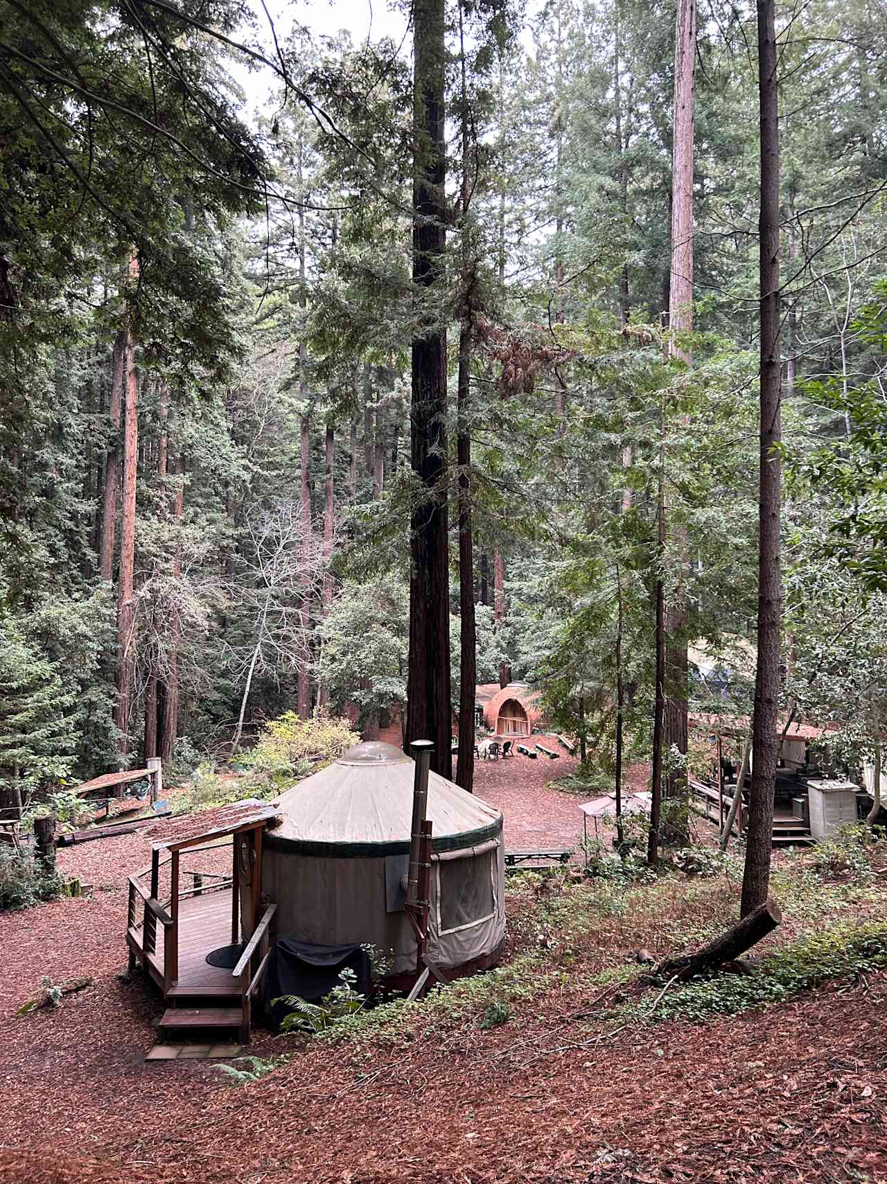 View of camp from above 