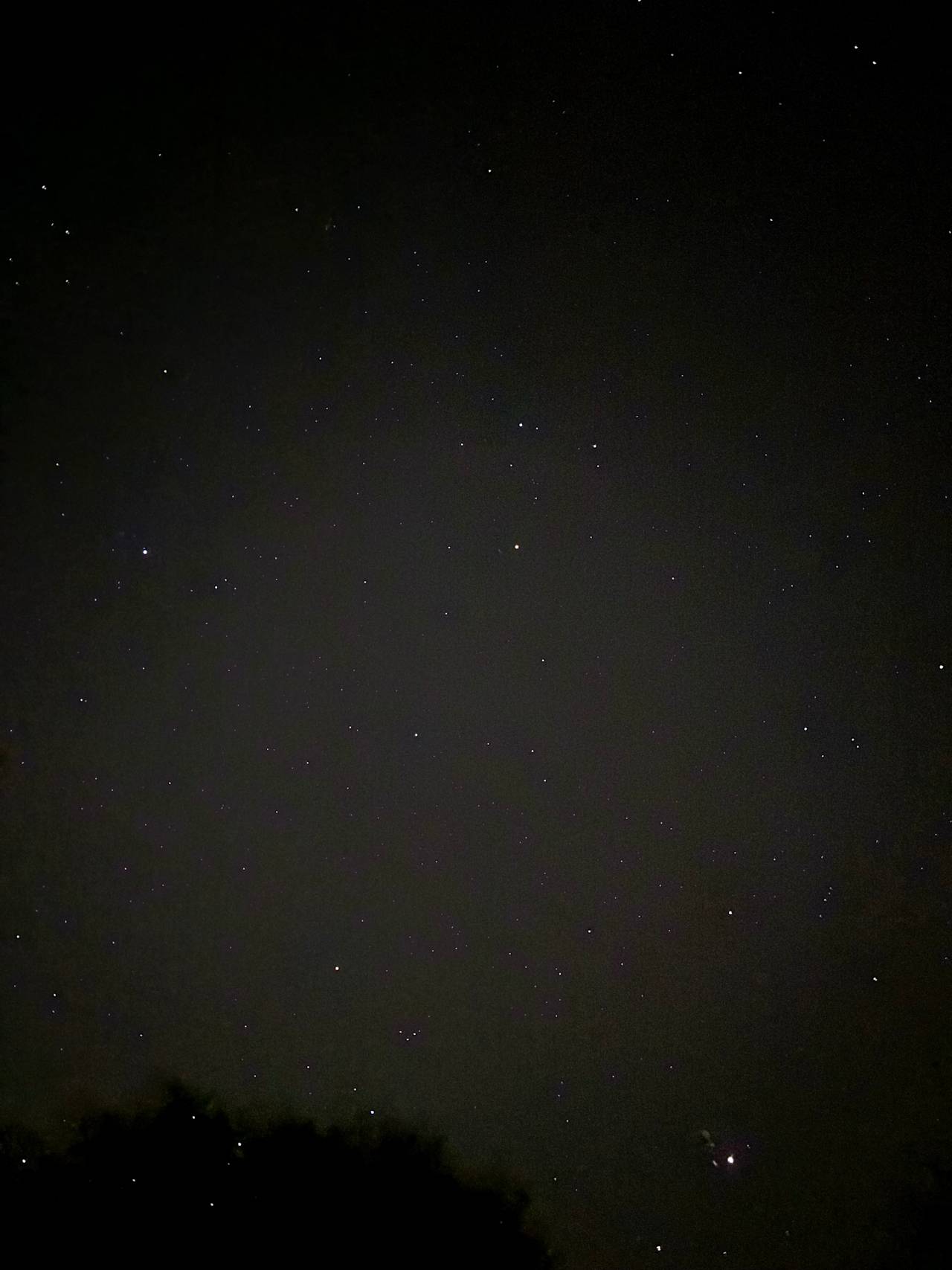 Starry night outside the camper