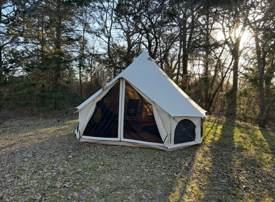 Site with tent