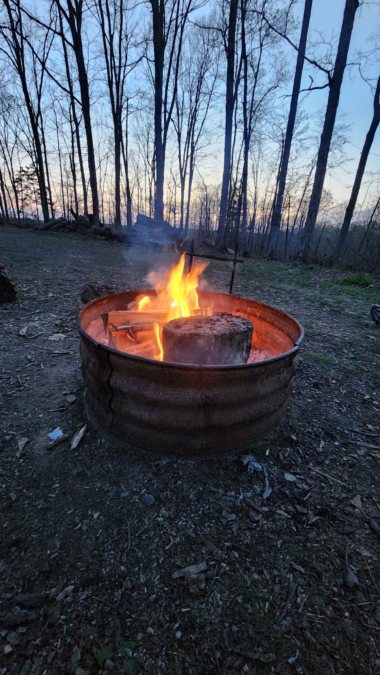 Campfire sunsets are Peaceful in the Hills