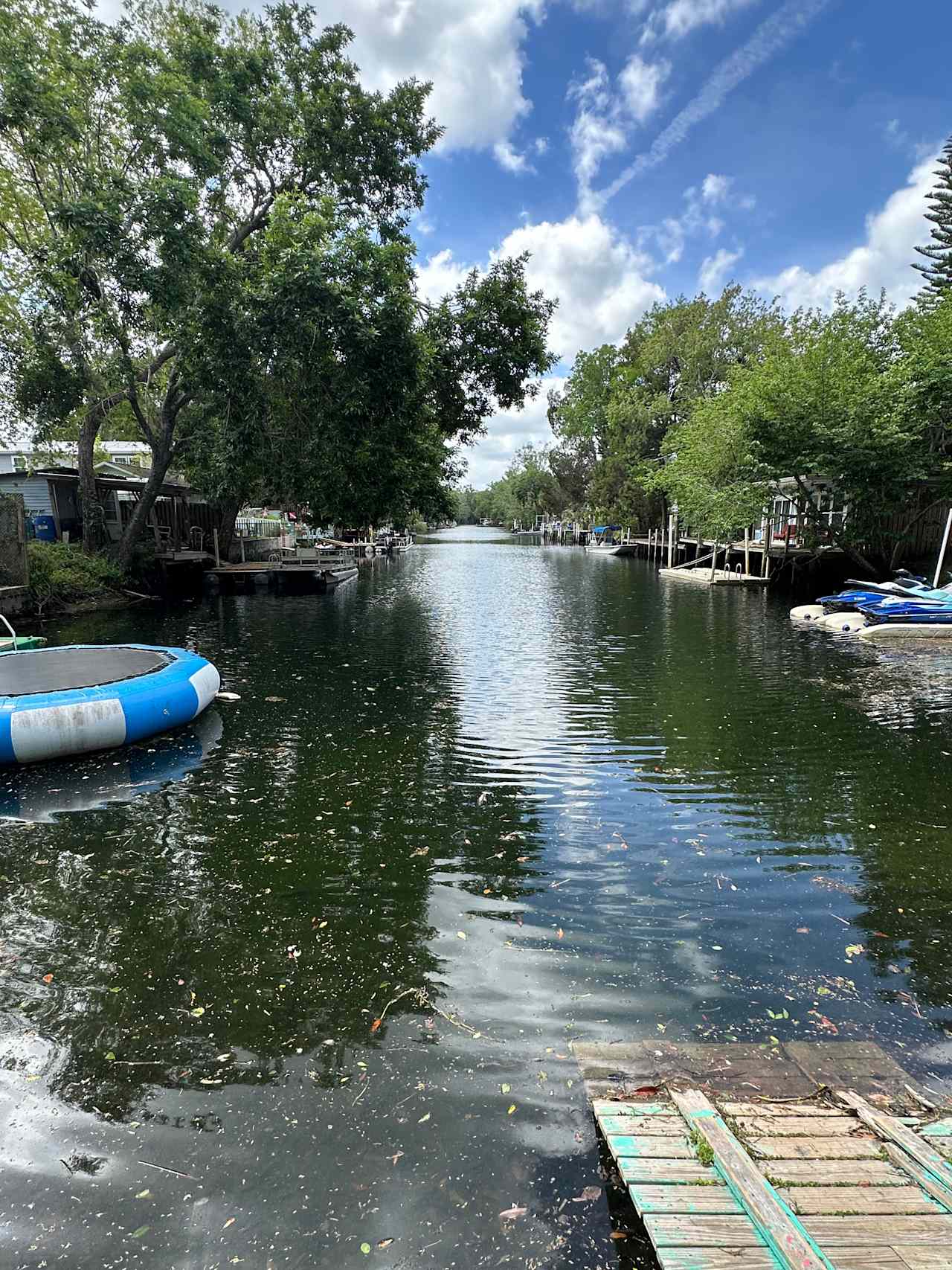 Straight out to the main channel