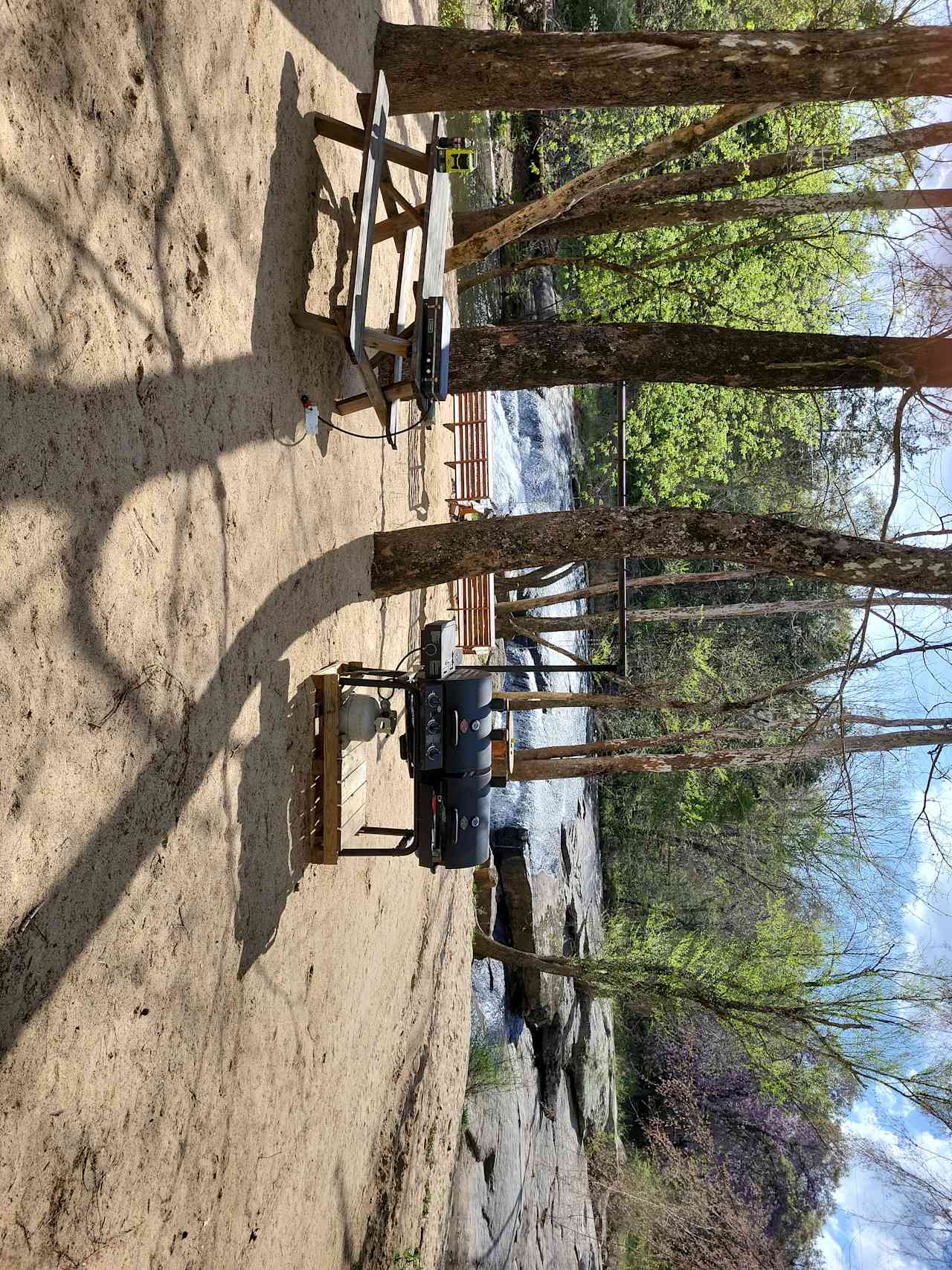 Waterfall camping close to CLT