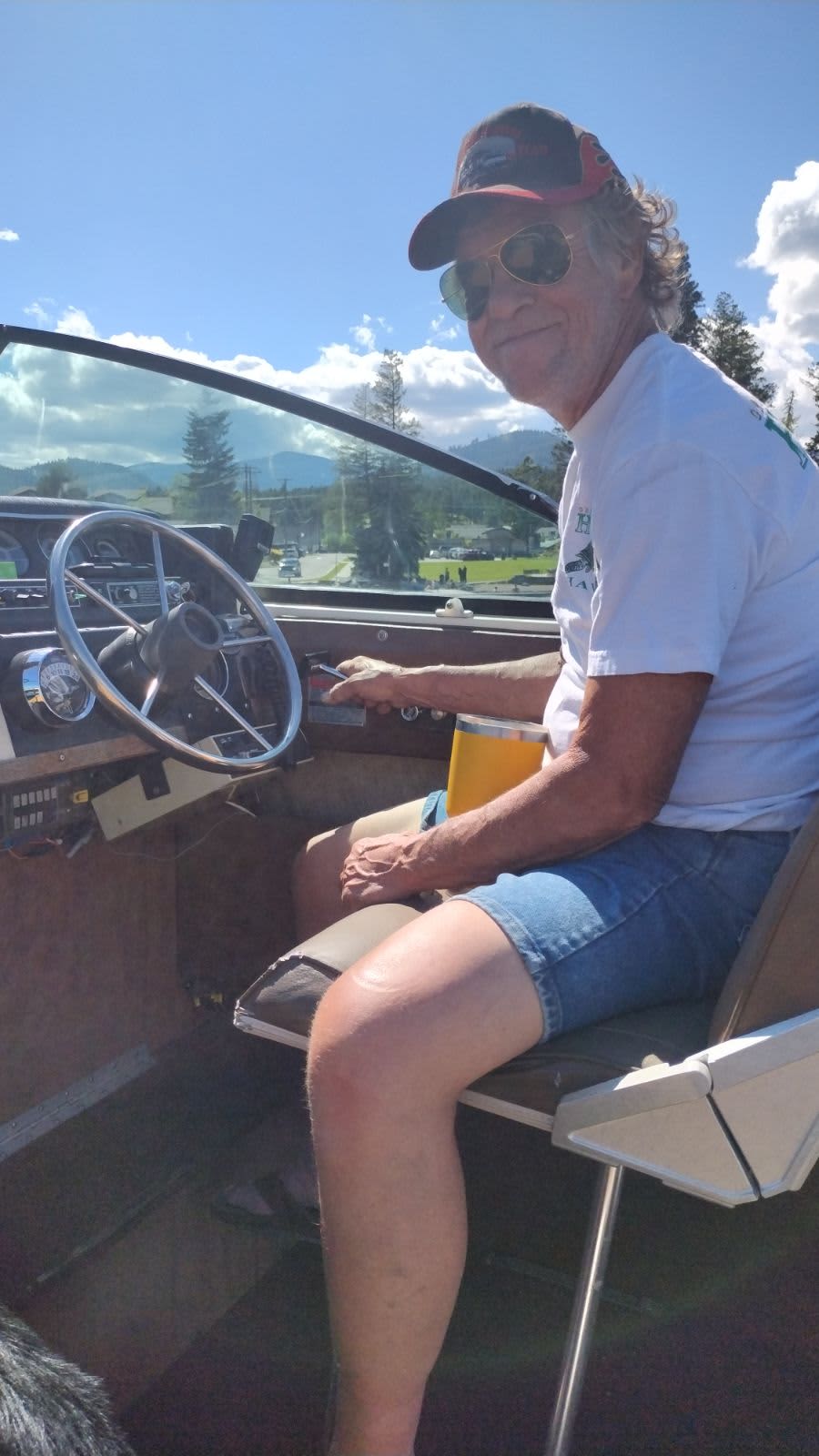 This is my dad, he grew up on a lake, actually....he never grew up, Probably why we get along so well, we both love toys!