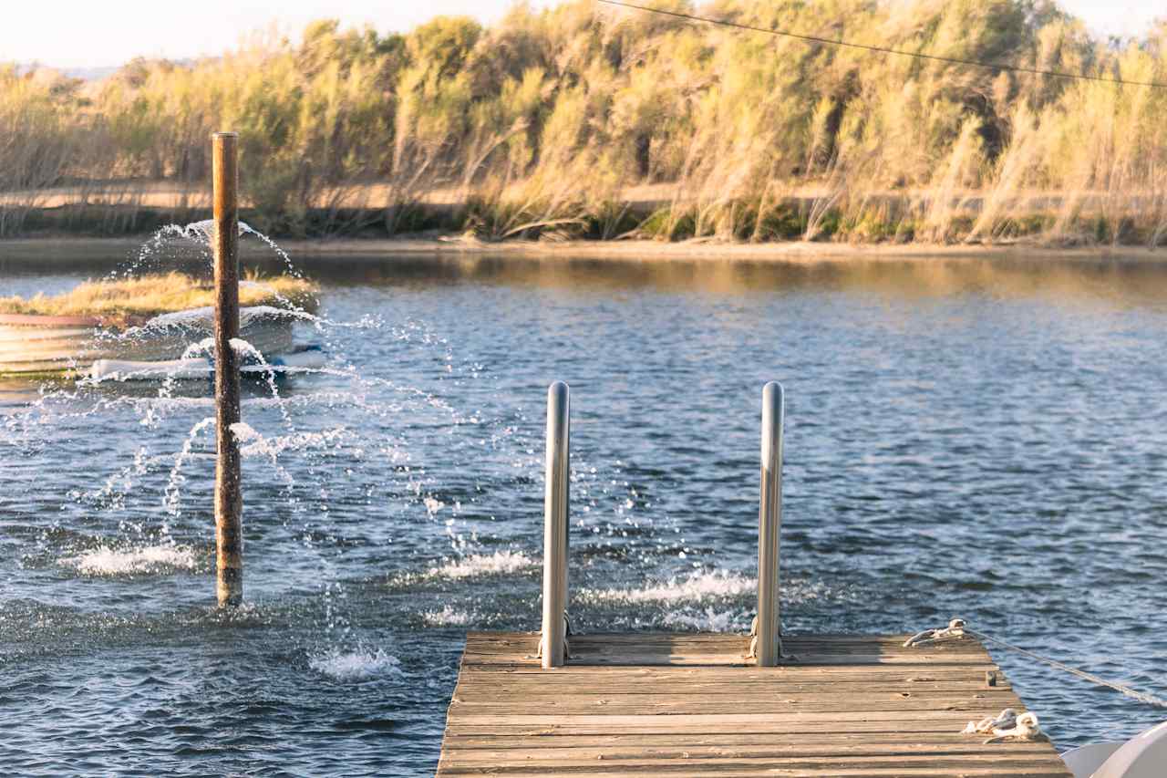 Dock by entrance