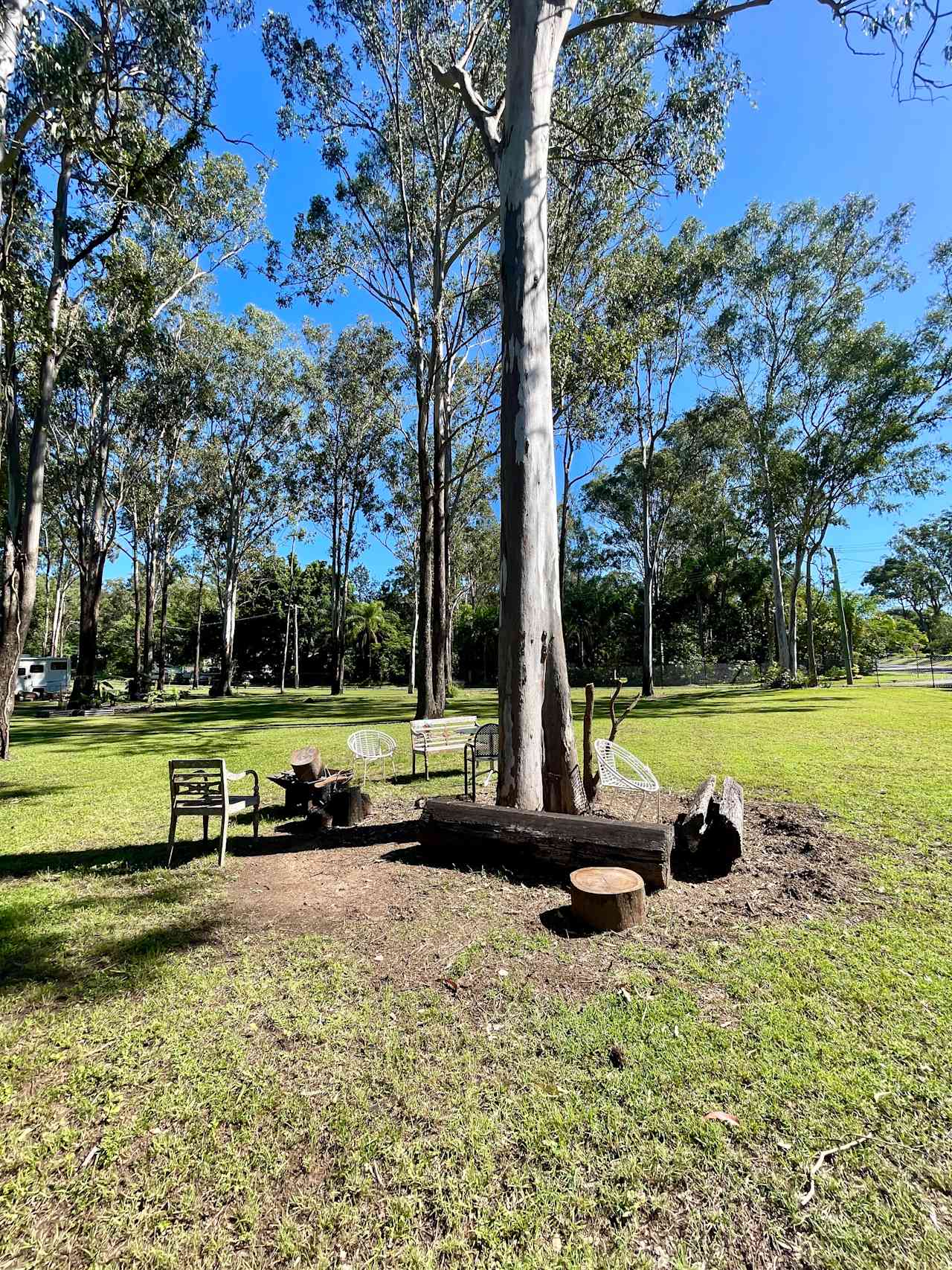 Fire pit and seating available 