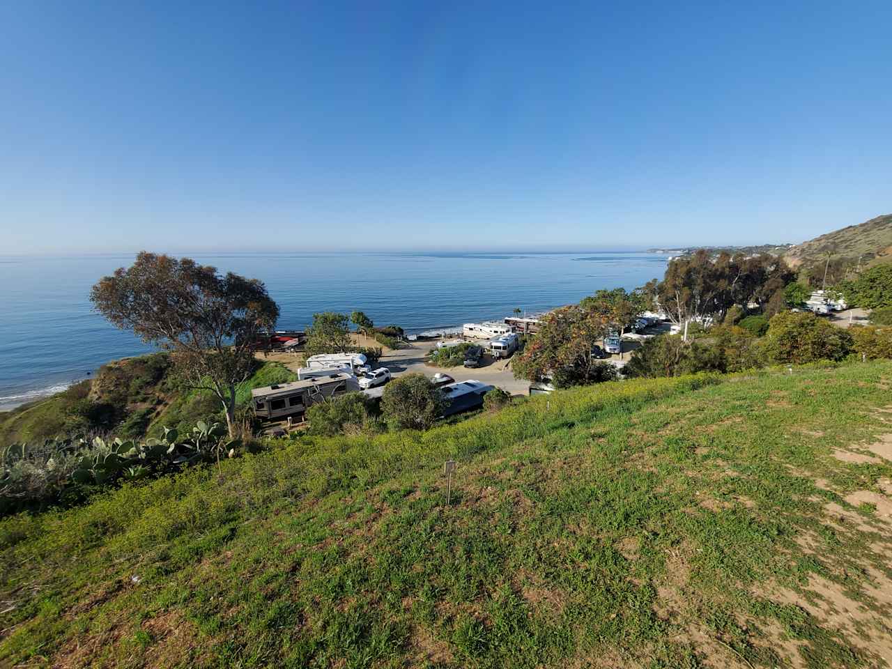 Ocean view from tent site