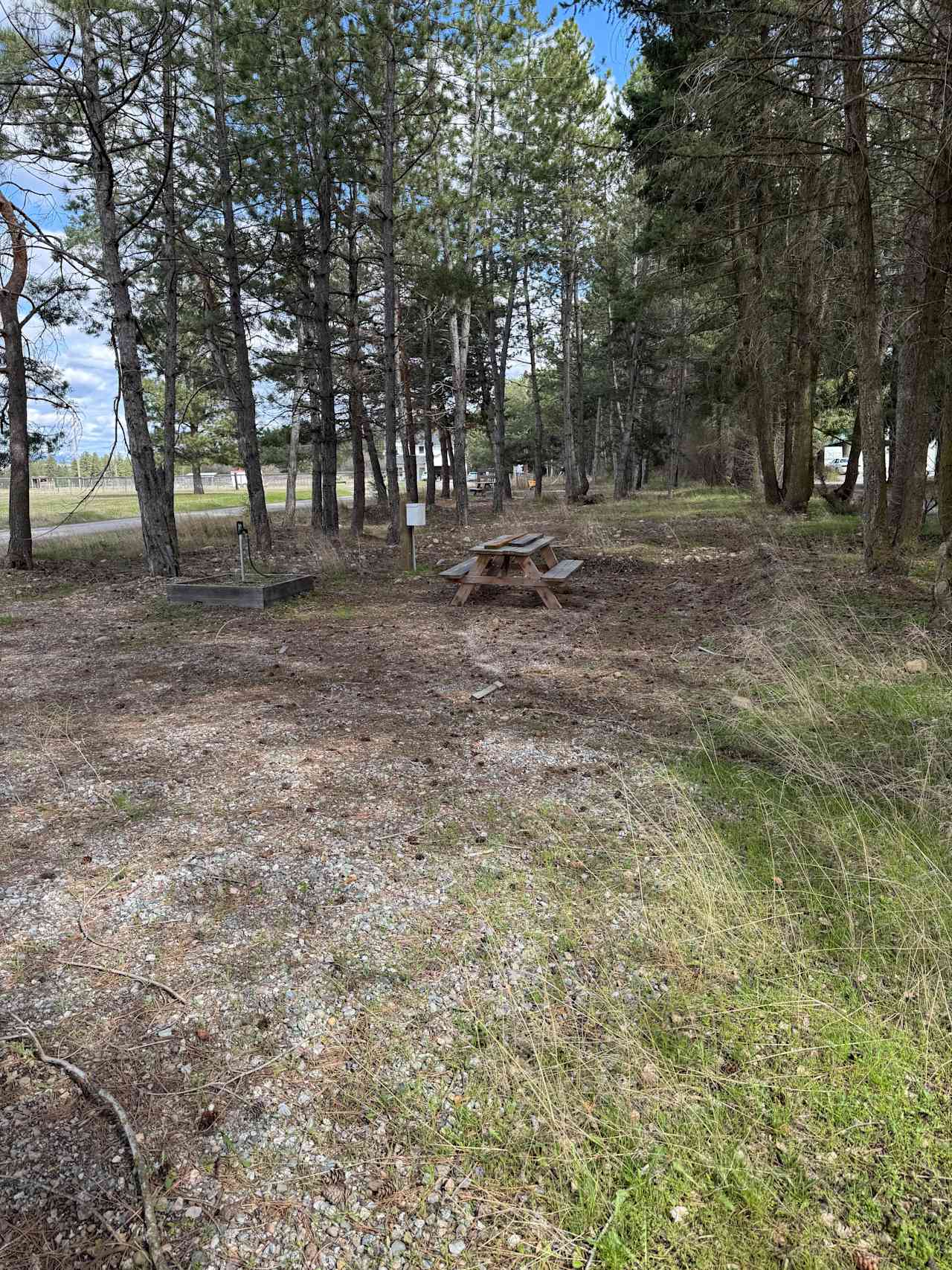 RV site with power and water