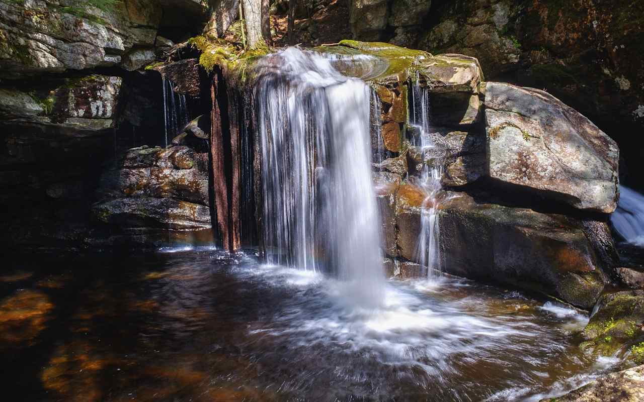 the second falls at the gorge.