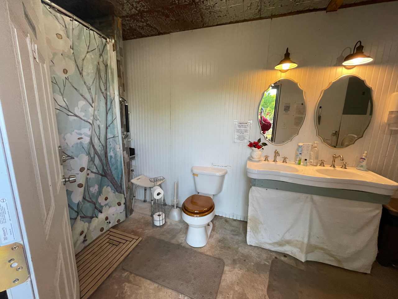 Bathroom and shower