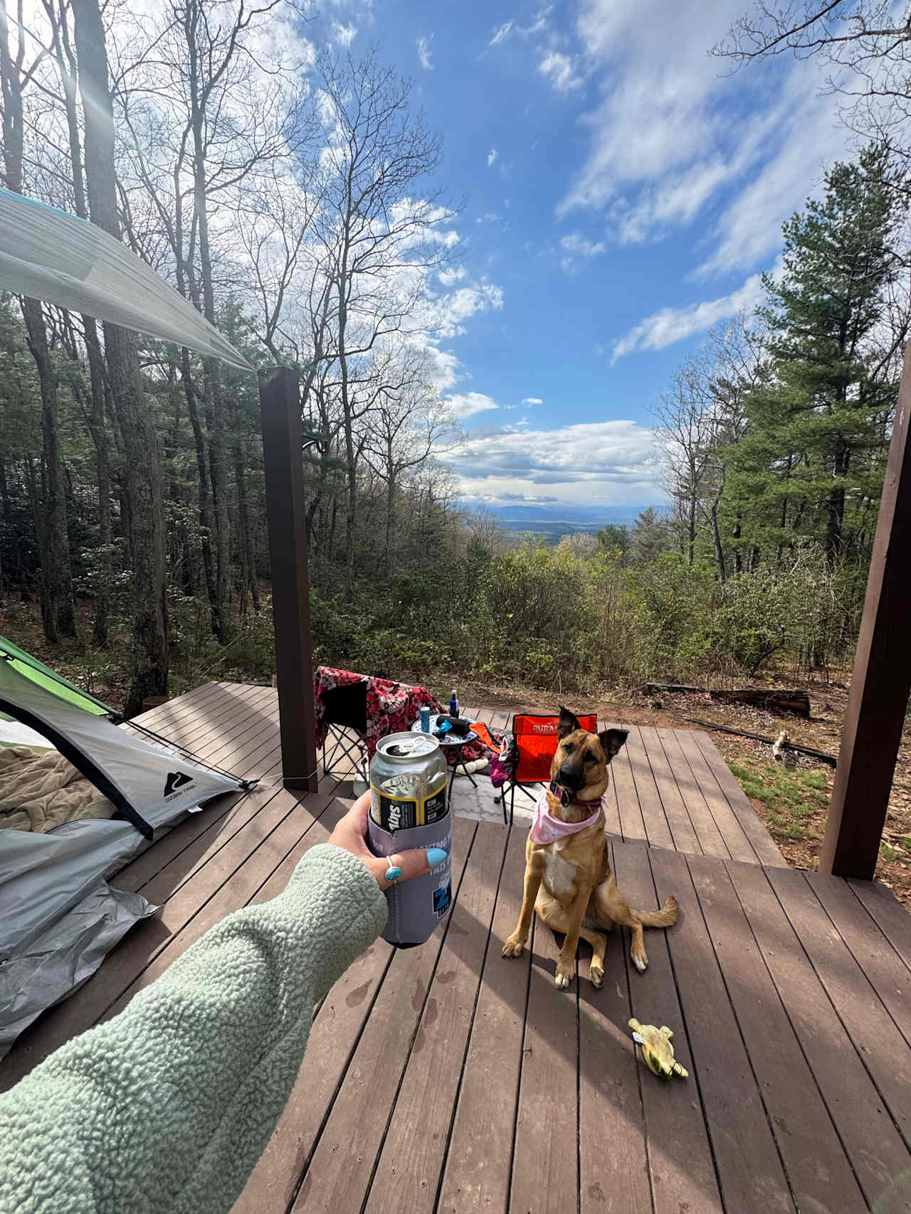 Remote Mountain Camping Platform