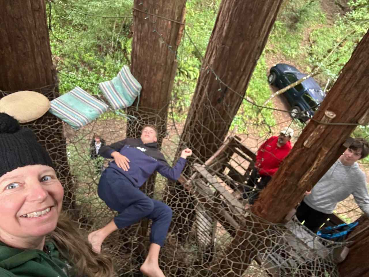 Sleep Up High In A Redwood Tree-net