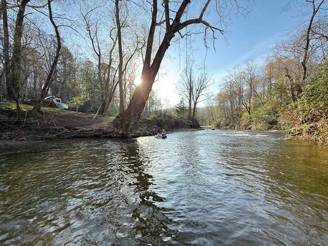 Riverside Camping on the Farm