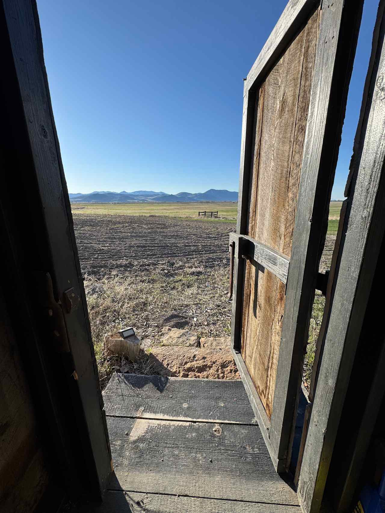 View from the outhouse
