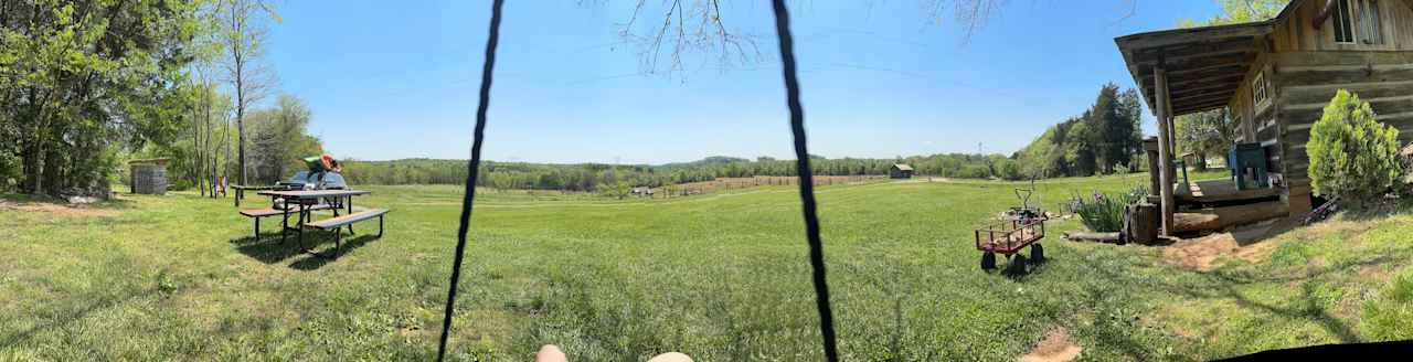 Panoramic view of cabin area 