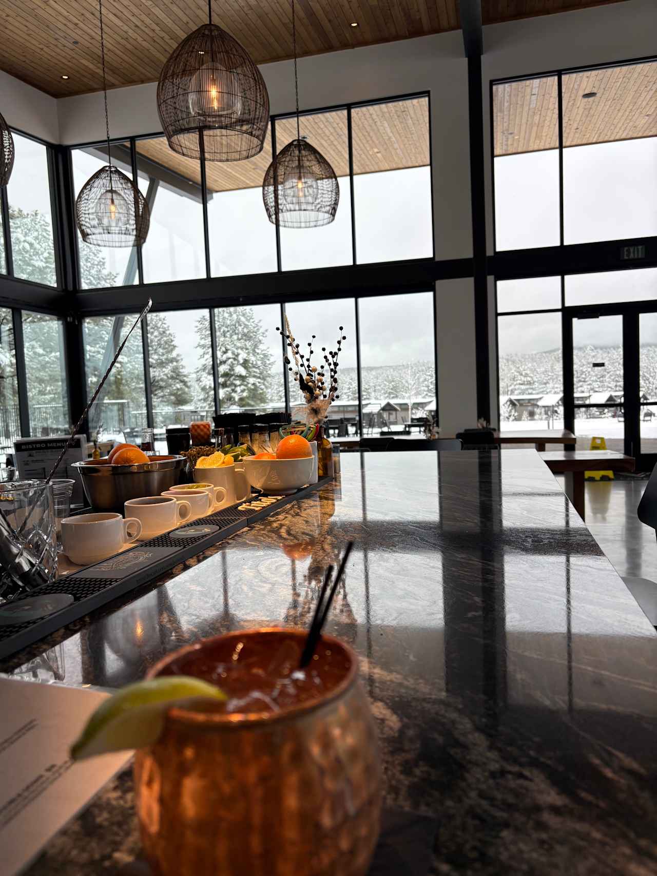 Bar at the clubhouse