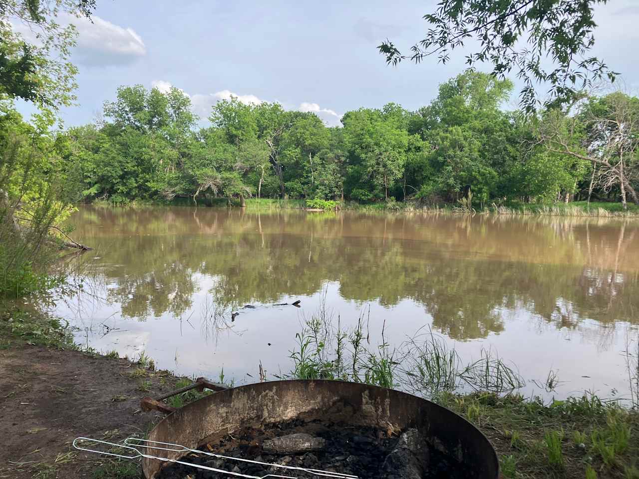View of the river from campsite