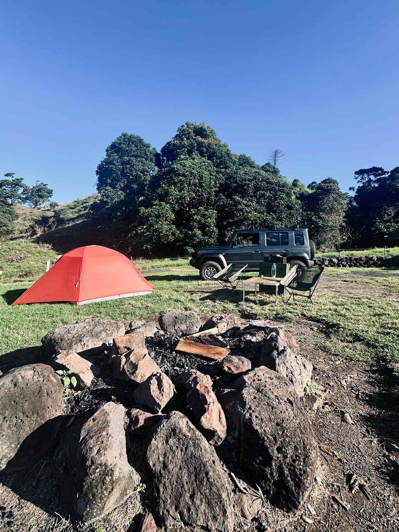 The camp fire