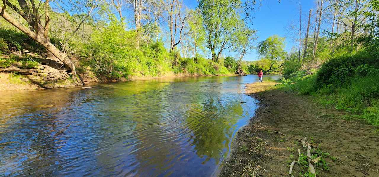 The Robinson river directly below the campsite