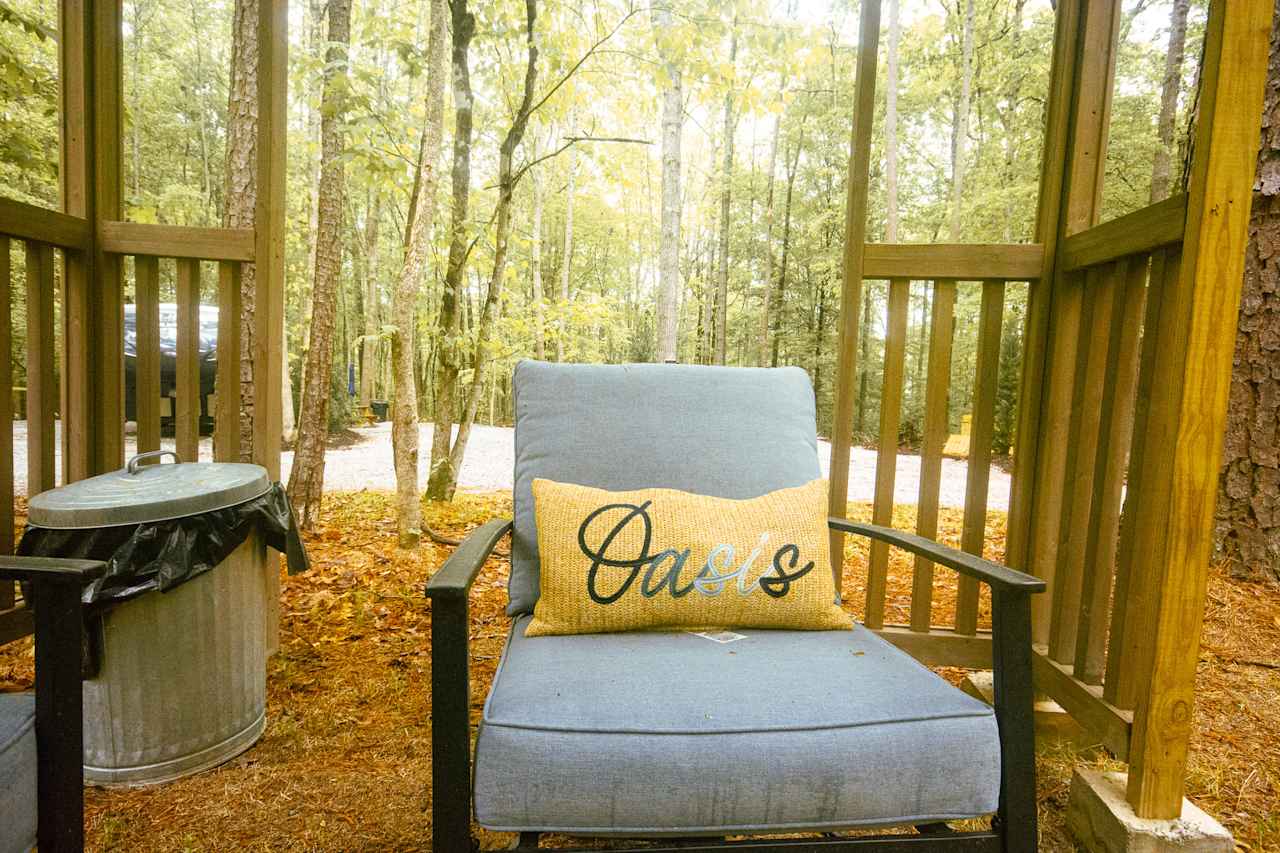 Spots to chill communally. 