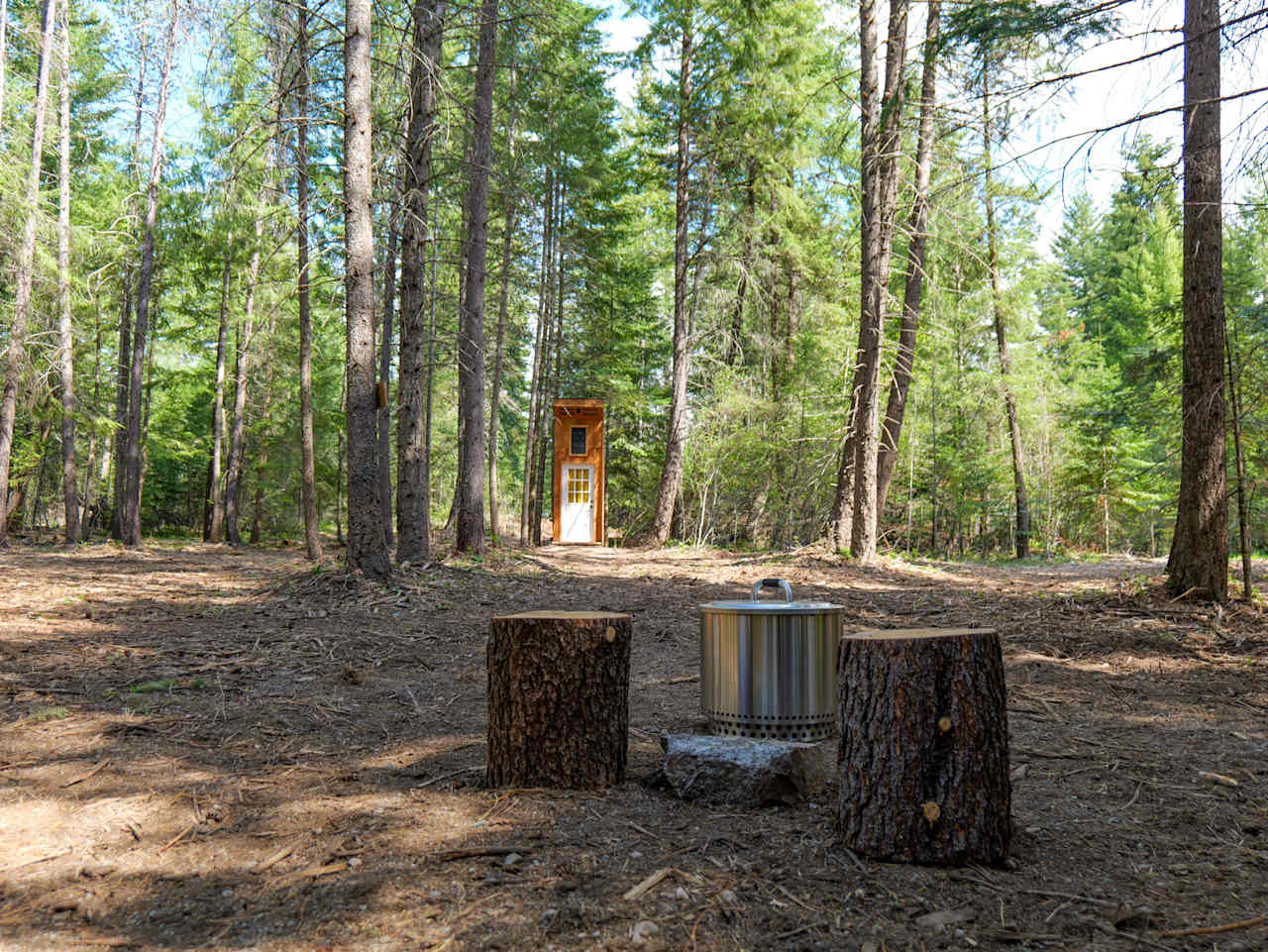 'The Pot' is just a short distance (but far enough away) from your campsite.