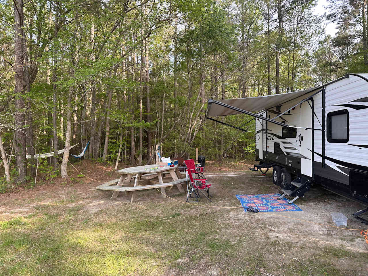 our 27ft trailer, fitting very comfortably