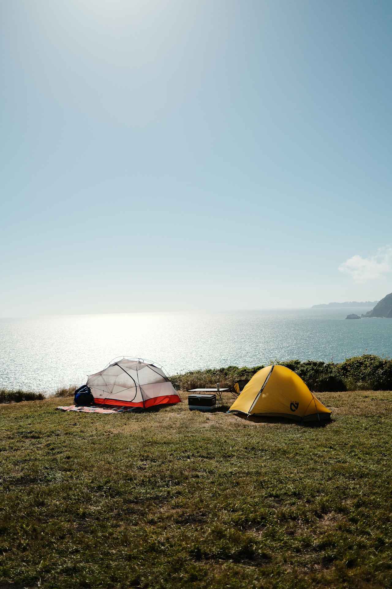 Dispersed tent-only camping in the "dome meadow"