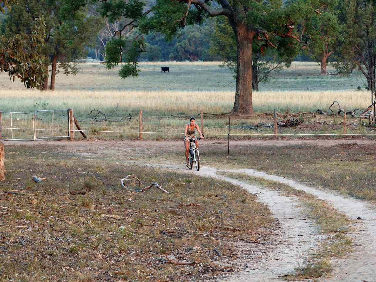 Cross country bike riding