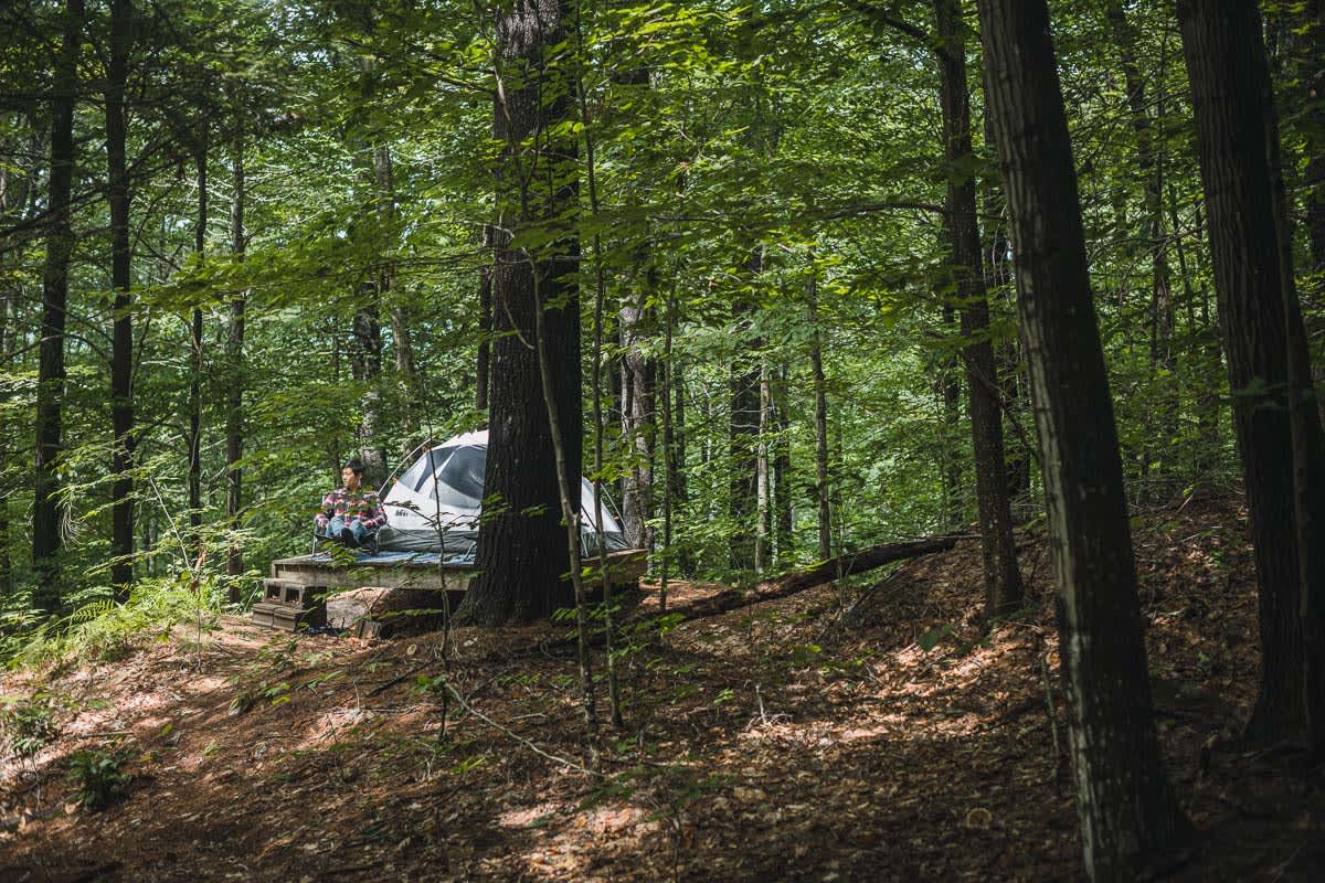 Williamsville Hillside Camp Hipcamp in Newfane, Vermont