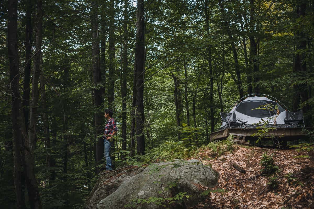 Williamsville Hillside Camp Hipcamp in Newfane, Vermont