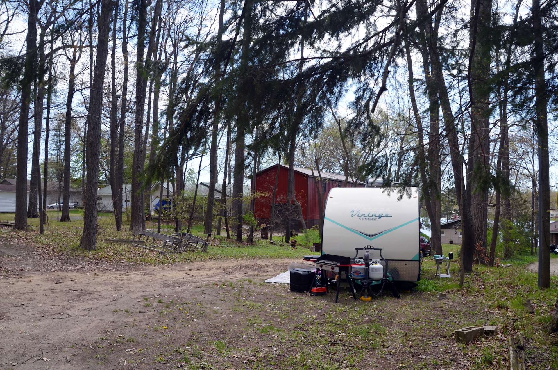 Lake Getaway Hipcamp in Vandalia, Michigan
