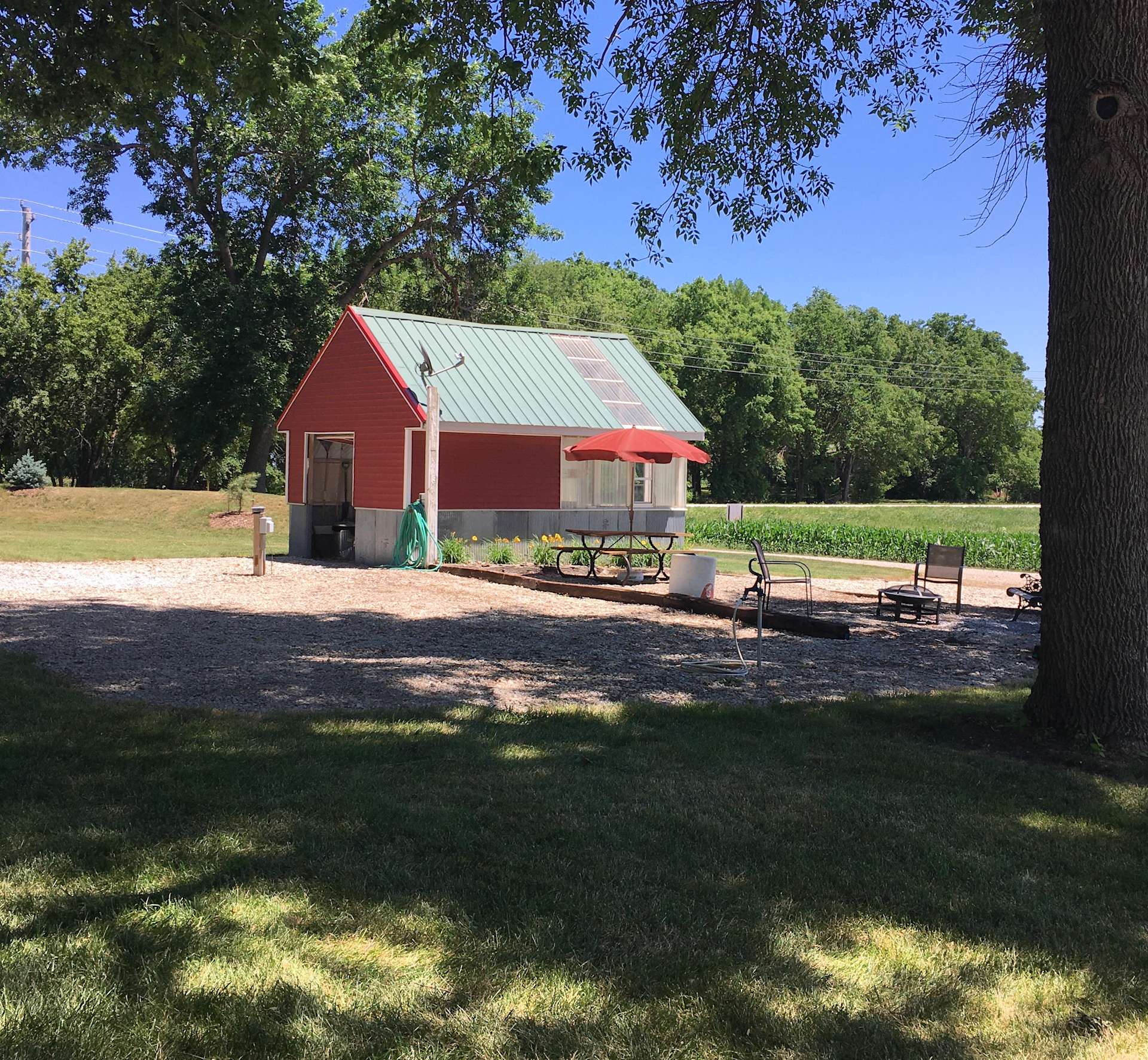Greenhouse Camping Hipcamp in Ankeny, Iowa