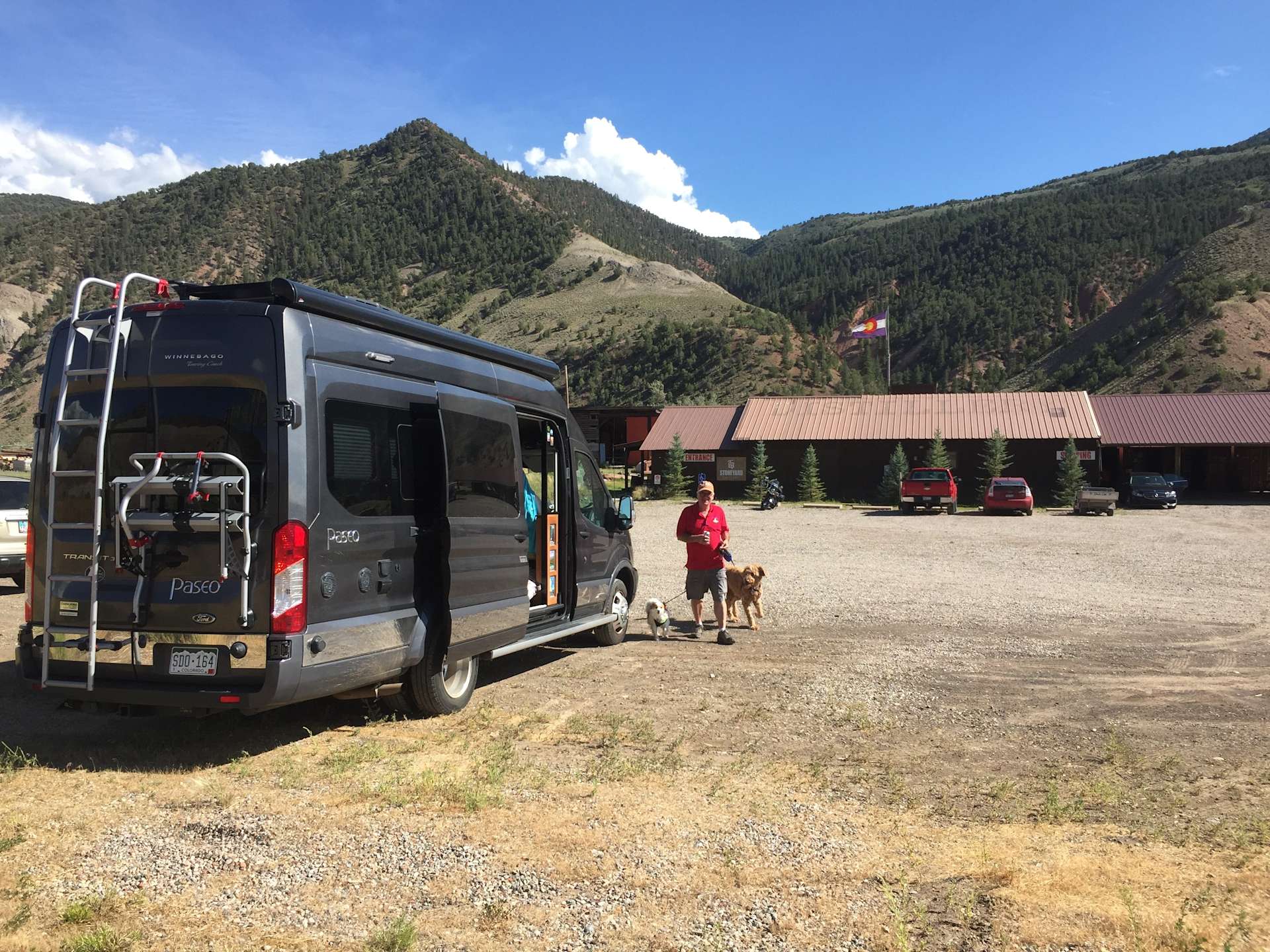 Stoneyard Distillery Awesome Possum RV Camping Hipcamp in Gypsum, Colorado