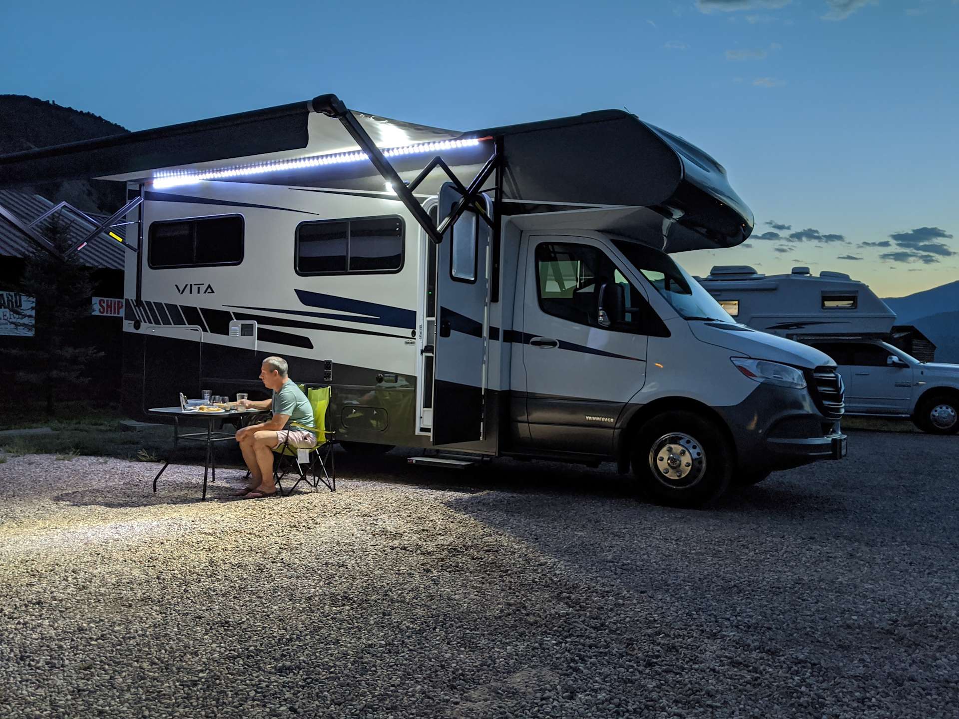 Stoneyard Distillery Awesome Possum RV Camping Hipcamp in Gypsum, Colorado